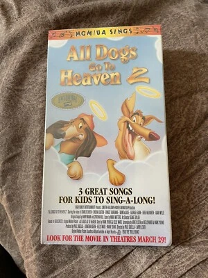 All Dogs Go To Heaven 2 SEALED VHS 3 Song Promotional Tape - Image 1 of 4