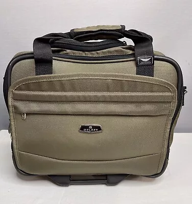 DELSEY Paris HELIUM FUSION 17"  Rolling CARRY-ON Trolley Cactus Green Tote Bag - Image 1 of 4