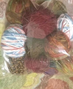 Bolas de hilo surtidas I libra colores surtidos sobras de proyectos - Imagen 1 de 7