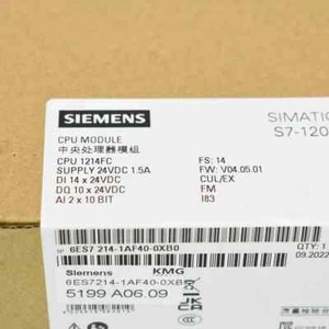 NEW IN BOX SIEMENS 6ES7 214-1AF40-0XB0 6ES7214-1AF40-0XB0 - Picture 1 of 2
