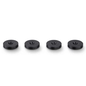 CNC SLIM Blackened Steel Speaker spike pads 20mm - Set of 4 pcs - Picture 1 of 1