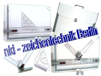 ZEICHENPLATTE ROTRING RAPID A3 ZEICHENKOPF/SCHNELLZEICHENDREIECK/KOFFER! - Bild 1 von 4