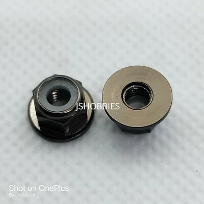 M4 Aluminum Wheel Lock Nuts Self-Tightening 1/10 for Traxxas,Armma,Redcat+more - Image 1 of 4