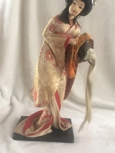 Vintage Japanese Geisha Doll - 38cm Tall - Picture 1 of 12