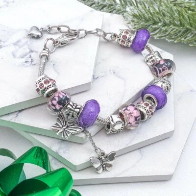 Pulsera Butterfly Charm NUEVA Foto 1 de 2