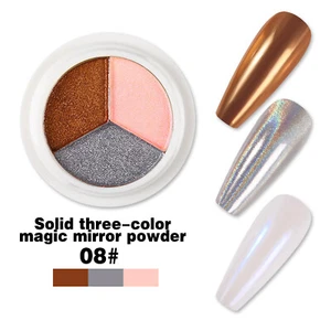 A Box Of Three Color Metal Mirror Pigment Powder Super Bright Non Flying Powder - Bild 1 von 3