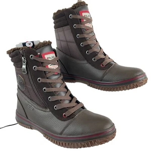 Pajar Boots Mens Sz 10 Trooper 2.0 Dark Brown Waterproof Winter Easy Zip $170 - Picture 1 of 14