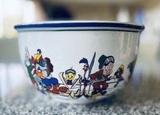 Vintage 1994 LOONEY TUNES Valley Ski Lodge Heavy 11" Serving Bowl BUGS BUNNY Taz