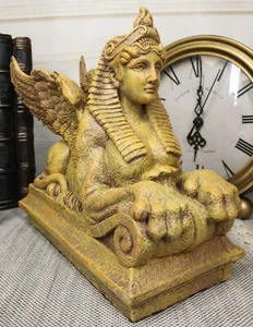 Ebros schöne Sphinx Statue Figur altägyptisch 8" lang Skulptur - Bild 1 von 8