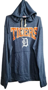 Stitches Athletic Gear Men's Detroit Tigers Pullover Hoodie NAVY LARGE - Picture 1 of 4