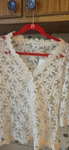 LADIES LACE BLOUSE NEW WITH TAGS LARGE - Picture 1 of 4