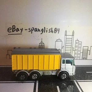 Matchbox Superfast Lesney 47 DAF Dump Truck Tipper Silver/Yellow Transitional NM - Picture 1 of 12