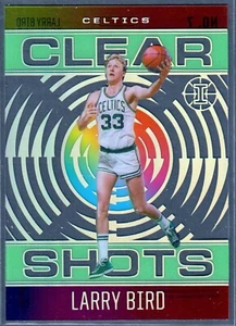 2020-21 Panini Illusions Larry Bird Clear Shots Emerald #7 Celtics SP - Picture 1 of 2