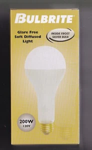 2 BULBRITE Inside Frost Silver Light Bulb PS-30 200 W 120 V Medium Base (E26) - Picture 1 of 4