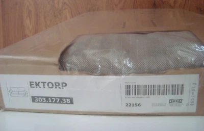 IKEA EKTORP Cover for Ektorp Loveseat 2-seat Sofa NORDVALLA Dark BEIGE 303.17738 - Image 1 of 4