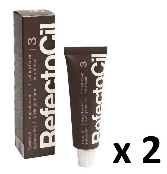 RefectoCil Henna For Eyebrows and Eyelashes Color 3 Natural Brown 15 ml x 2 - Image 1 of 1