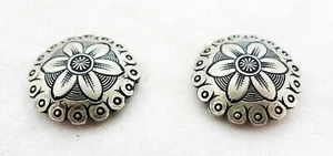 Jeremiah Watt Main & Winchester White Bronze Conchos 3/4" Screw Back Horse Tack - Picture 1 of 2