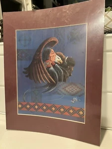 Vtg DEL IRON CLOUD, HUNKPAPA SIOUX Native American Artist Art Print SIGNED 1994 - Picture 1 of 8