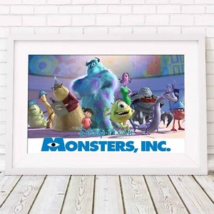 MONSTERS INC - Disney Animation Poster Picture Print Sizes A5 to A0 *FREE DELIVE - Picture 1 of 14