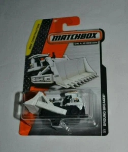 2014 MATCHBOX ON A MISSION MBX CONSTRUCTION - GROUND BREAKER WHITE - Picture 1 of 3