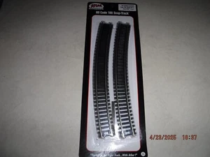ATLAS HO 24" RADIUS CODE 100 NICKEL SILVER RAIL SNAP-TRACK 6-PACK ITEM #837 NEW! - Picture 1 of 6