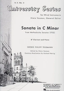 Sonata in C Minor by H. Voxman for Clarinet and Piano, NYSSMA 5 - Picture 1 of 1