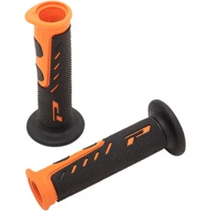 PRO GRIP "725" EVO MOLDED GEL MOTORCYCLE GRIPS 7/8" OPEN-ENDS ORANGE/BLACK - Picture 1 of 3