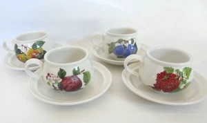 Portmeirion Pomona Mug Cup Red Currant Pear Plum Apple + Saucer 4 Choices - Picture 1 of 12