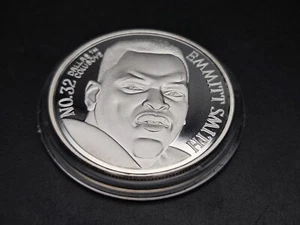 EMMITT SMITH DALLAS COWBOYS .999 SILVER ENVIROMINT NFL PLAYER ROUND - Picture 1 of 2