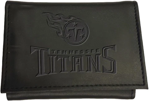 Team Sports America NFL Tennessee Titans Black Wallet | Tri-Fold | Officially Cover