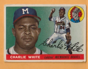 Charlie White Milwaukee Braves 1955 Topps #103 Kinston North Carolina - Picture 1 of 2