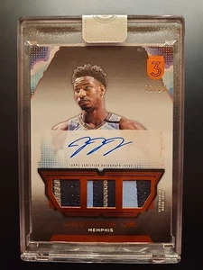 Parche 2024 Topps 3 Three Jaren Jackson Jr Grizzlies usado en el juego en tarjeta automática/20  - Imagen 1 de 10