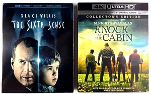 The Sixth Sense 4K & Knock at the Cabin 4K+Digital+Slip Cover M. NIGHT SHYAMALAN - Picture 1 of 2
