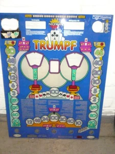 FRONTSCHEIBE  GELDSPIELAUTOMAT    " Trumpf "  80iger Jahre - Bild 1 von 1