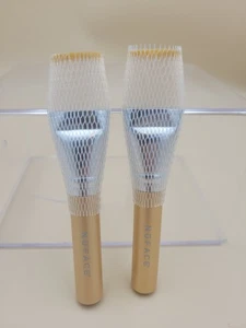Paquete de 2 brochas de maquillaje aplicadoras de barrido NuFACE Gold Clean. Nuevo  - Imagen 1 de 3
