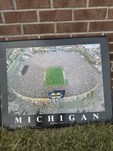Michigan Wolverines Stadium 1998 THE BIG HOUSE ANN ARBOR Vintage Framed Picture - Picture 1 of 9