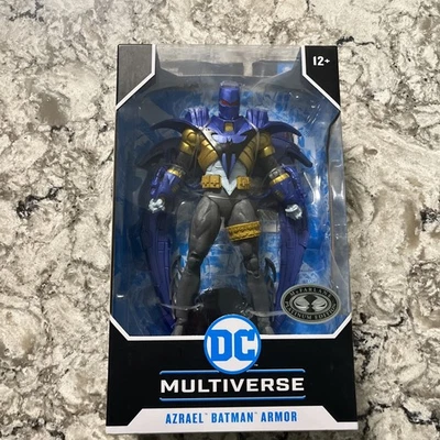MCFARLANE DC MULTIVERSE AZRAEL BATMAN ARMOR BLUE PLATINUM! NEW! - Image 1 of 4