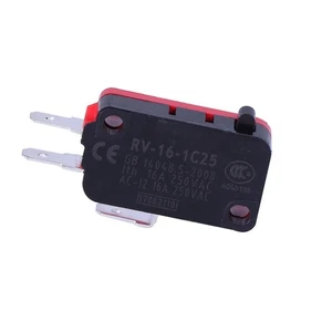 5pcs RV-16-1C25 SPDT Momentary Microswitch Push Button Limit Switch Pin Plunger - Picture 1 of 4