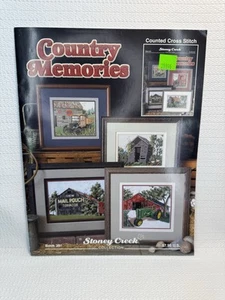 Stoney Creek Country Memories 391 Cross Stitch Pattern Book Barns Tractor - Picture 1 of 4