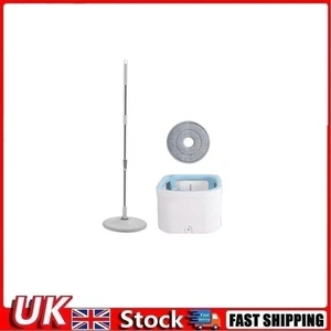 Square Spinning Mop Bucket Set with Round Head One Extra Mop Head - Picture 1 of 2