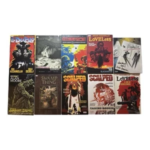 🔥 Lot Of 10 Mixed DC Vertigo Comics Trade Paperback Comics TPB Swamp Thing 🔥 - Picture 1 of 3
