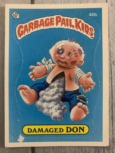 Garbage Pail Kids OS1 GPK 1. Serie beschädigte Don Karte 40b glänzend - Bild 1 von 3