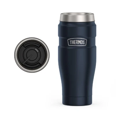THERMOS Stainless King Vacuum-Insulated Stainless Steel Tumbler - 16oz, Midni...