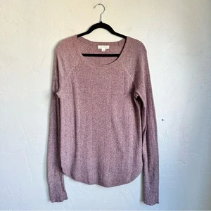 Treasure & Bond Damen Herbst lila meliert gemütlicher Strickpullover Größe Large gebraucht, in einwandfreiem Zustand - Bild 1 von 6