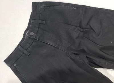 Pantalones de mezclilla para mujer Banana Republic 25/0 tiro alto rectos negros premium nuevos con etiquetas Foto 1 de 4