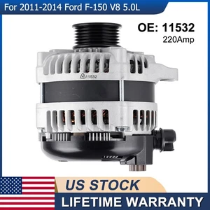 Alternator OEM 11532 for Ford F-150 2011 2012 2013 2014 V8 5.0L 220Amp 6-Groove - Bild 1 von 8