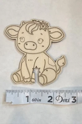 Porta bolsas de pan de vaca de madera casero  Foto 1 de 2