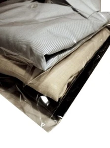 40 BUSTE PER CAMICIE IN NYLON PPL 30X40+5 Cm con Chiusura Adesiva Riutilizzabili - Foto 1 di 5