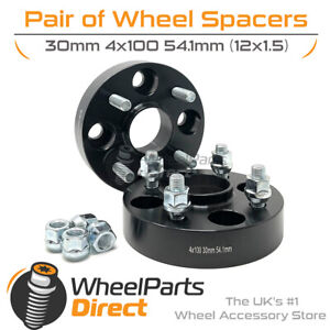 Bolt-On Wheel Spacers (2) 4x100 54.1 30mm for Daihatsu Copen 03-12