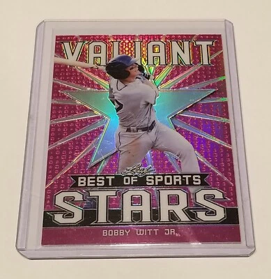 2020 Leaf Best of Sports Pink #VS08 Bobby Witt Jr #d 15/15 KC ROYALS Rookie RC - Image 1 of 2